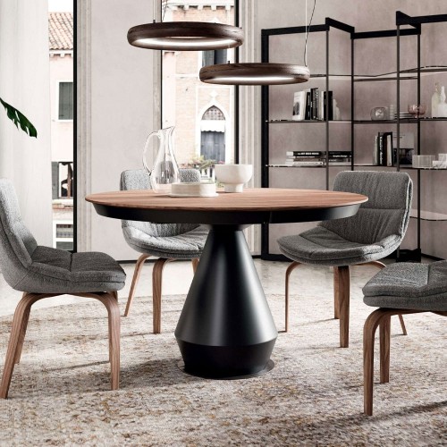 Masa pentru dining extensibila Ozzio Italia, Lycos Legno